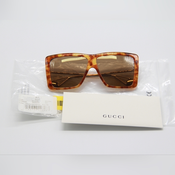 NEW GUCCI GG0434S 003 UNISEX SUNGLASSES GUCCI NEW COLLECTION EYEWEAR GUCCI - Picture 13 of 14
